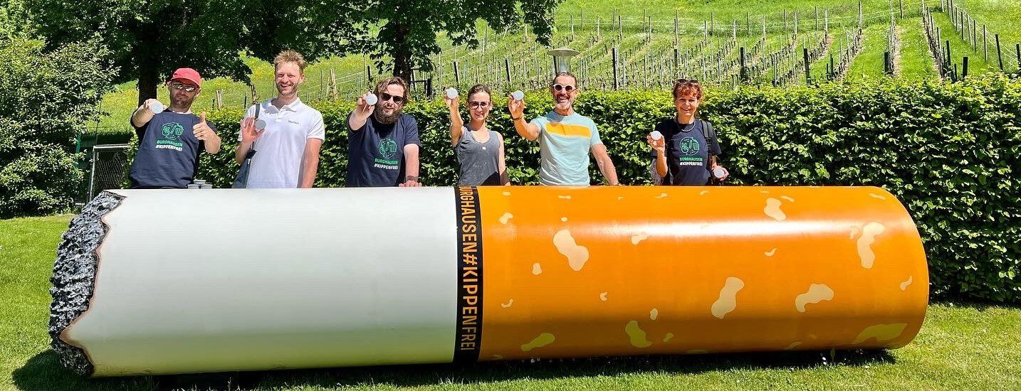 Riesekippe am Wöhrsee mit Projektteam © Alexandra Könisgeder