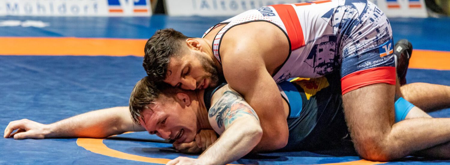 Burghauser Ringer im Wettkampf © Stadt Burghausen