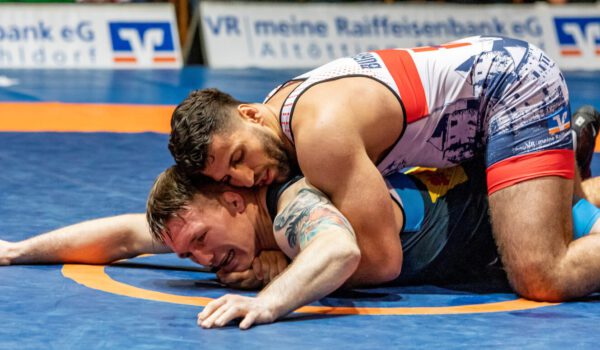 Burghauser Ringer im Wettkampf © Stadt Burghausen