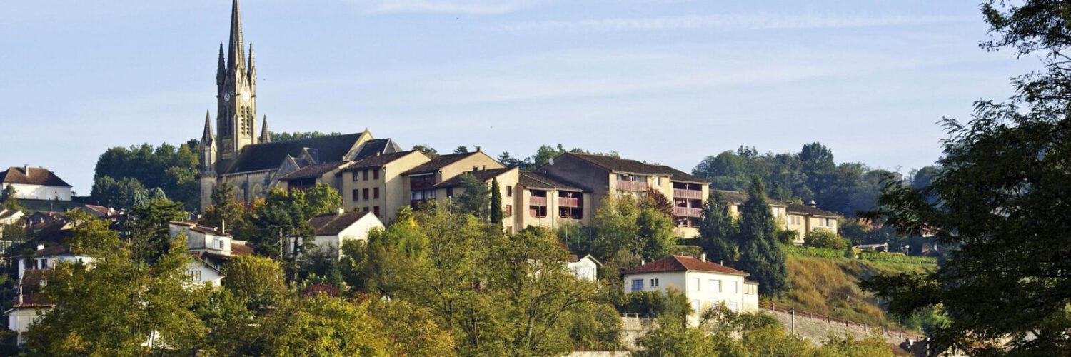 Ausblick von Lot-Brücke - Fumel © Helmut Fabian