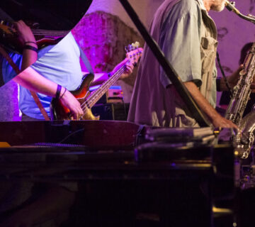 Musiker während einer Session © Hannah Soldner