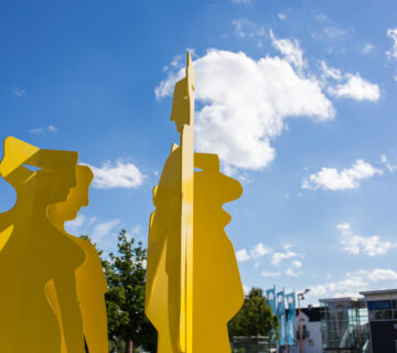 Skulpturen am Bürgerhaus © Hannah Soldner