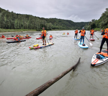 Stand-Up-Padeling und Kayaking auf der Salzach © Gerhard Nixdorf