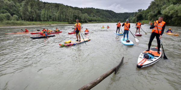 Stand-Up-Padeling und Kayaking auf der Salzach © Gerhard Nixdorf