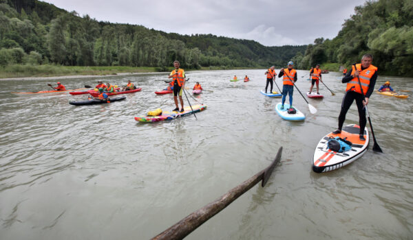 Stand-Up-Padeling und Kayaking auf der Salzach © Gerhard Nixdorf
