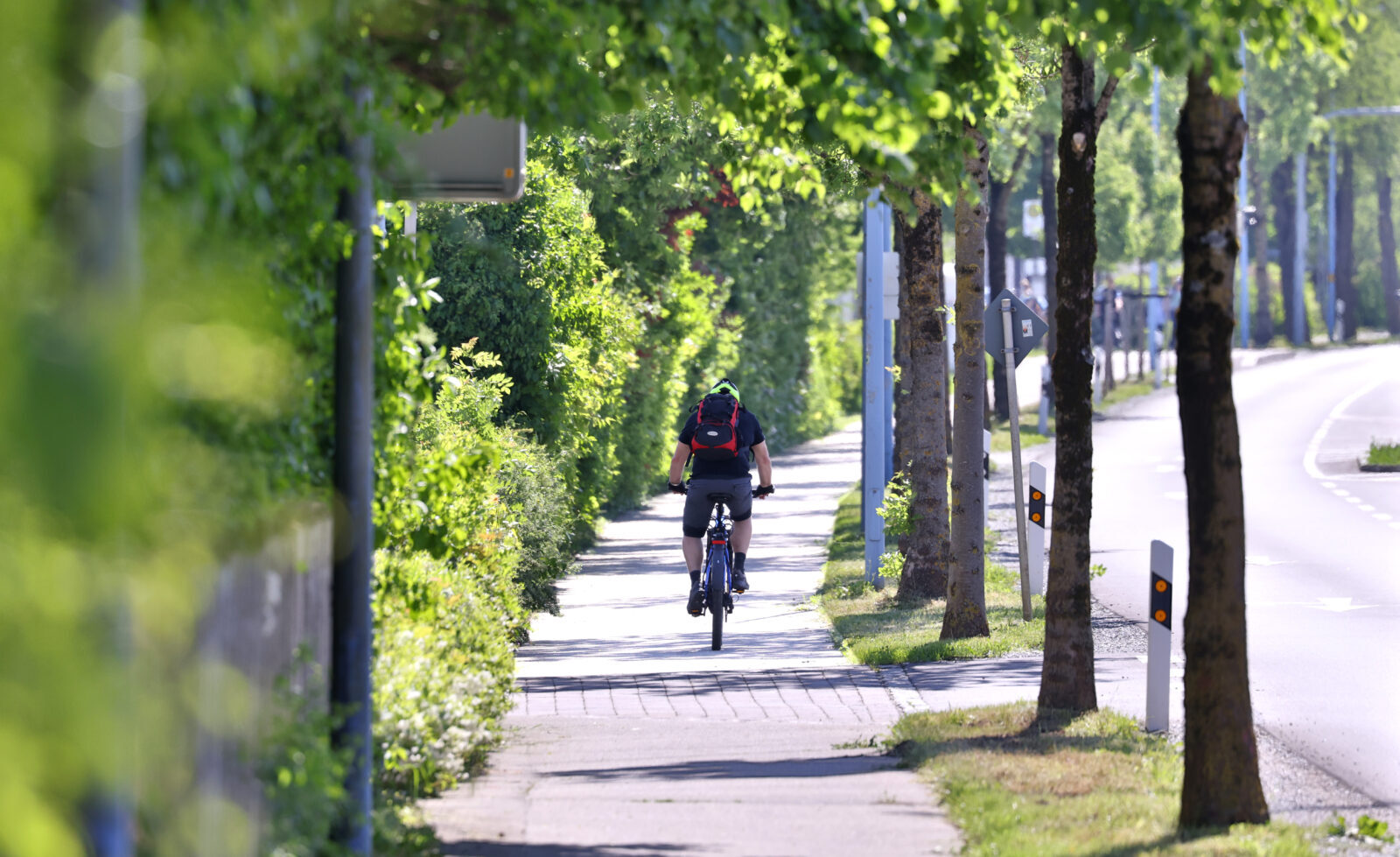 Radfahrer auf Radweg © Gerhard Nixdorf