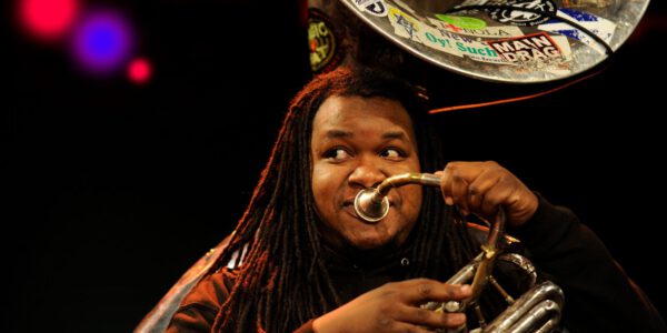 Tubist Edward Lee während der Jazzwoche Burghausen © Gerhard Hübner