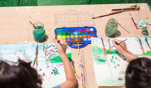 Malende Kinder © Hannah Soldner Malende Kinder © Hannah Soldner