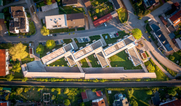 Wohnblock von oben in der Immanuel-Kant-Straße © Hans Mitterer Wohnblock von oben in der Immanuel-Kant-Straße © Hans Mitterer