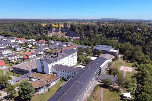 Luftaufnahme des InnKlinikum Burghausen