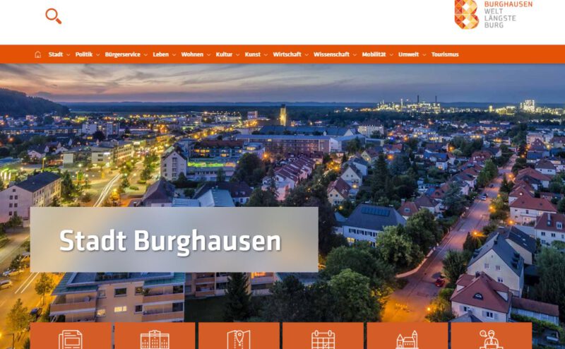 Startseite Screenshot