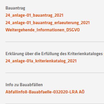 Orange Schrift Formulare