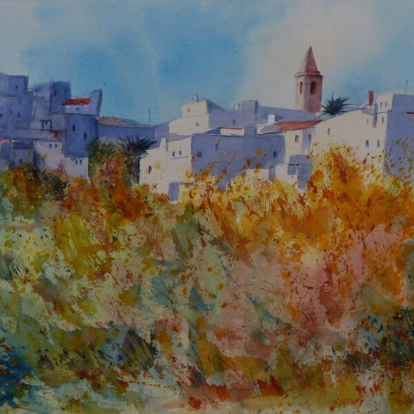 Georg Mayer präsentiert seine Aquarelle im Haus der Familie