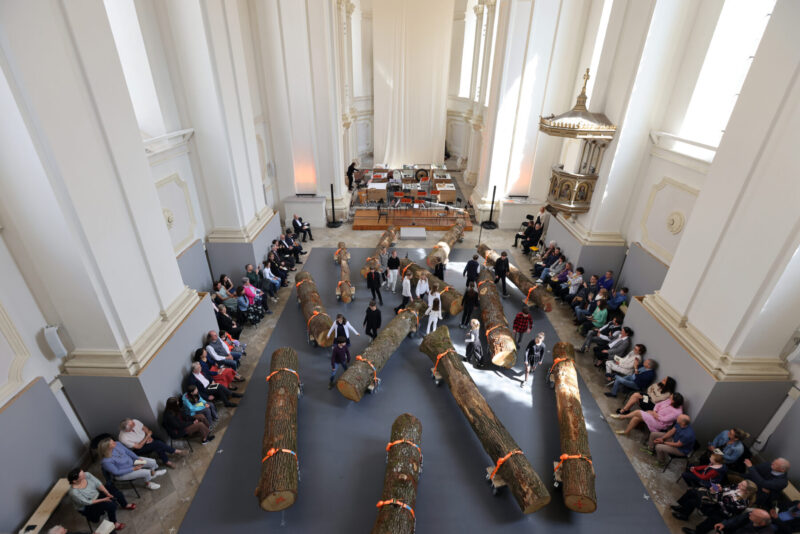 Die Kinderphilharmonie unter Charlotte Lang in der Studienkirche St. Josef.Fotocredit: Nixdorf Fotografie