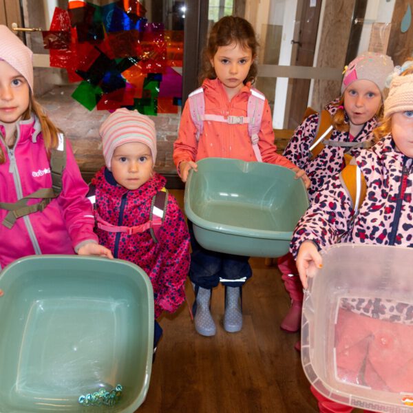 Die Zwillinge Sara und Sofia kennen viele Kräuter, die einfach am Wegrand wachsen. Sie wissen, dass die Kräuter gesund sind und wofür sie eingesetzt werden können. Und das mit vier Jahren. Für die Klosterspatzen ist das selbstverständlich, denn sie leben die Lehre Sebastian Kneipps im Kita-Alltag und die Kinder sind die Botschafter und nehmen sie auch mit nach Hause zu Eltern und Großeltern. Fotocredit: Stadt Burghausen/köxer wie die Klosterspatzinnen zeigen_kl Die Zwillinge Sara und Sofia kennen viele Kräuter, die einfach am Wegrand wachsen Sie wissen, dass die Kräuter gesund sind und wofür sie eingesetzt werden können Und das mit vier Jahren Für die Klosterspatzen ist das selbstverständlich, denn sie leben die Lehre Sebastian Kneipps im Kita Alltag und die Kinder sind die Botschafter und nehmen sie auch mit nach Hause zu Eltern und Großeltern Fotocredit: Stadt Burghausen/köx
