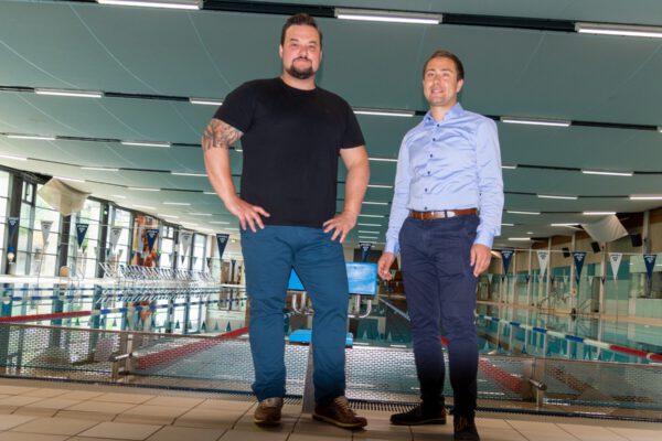 Neues Führungsduo bei den Bädern Florian Moser (l.) und Stefan Sajdak