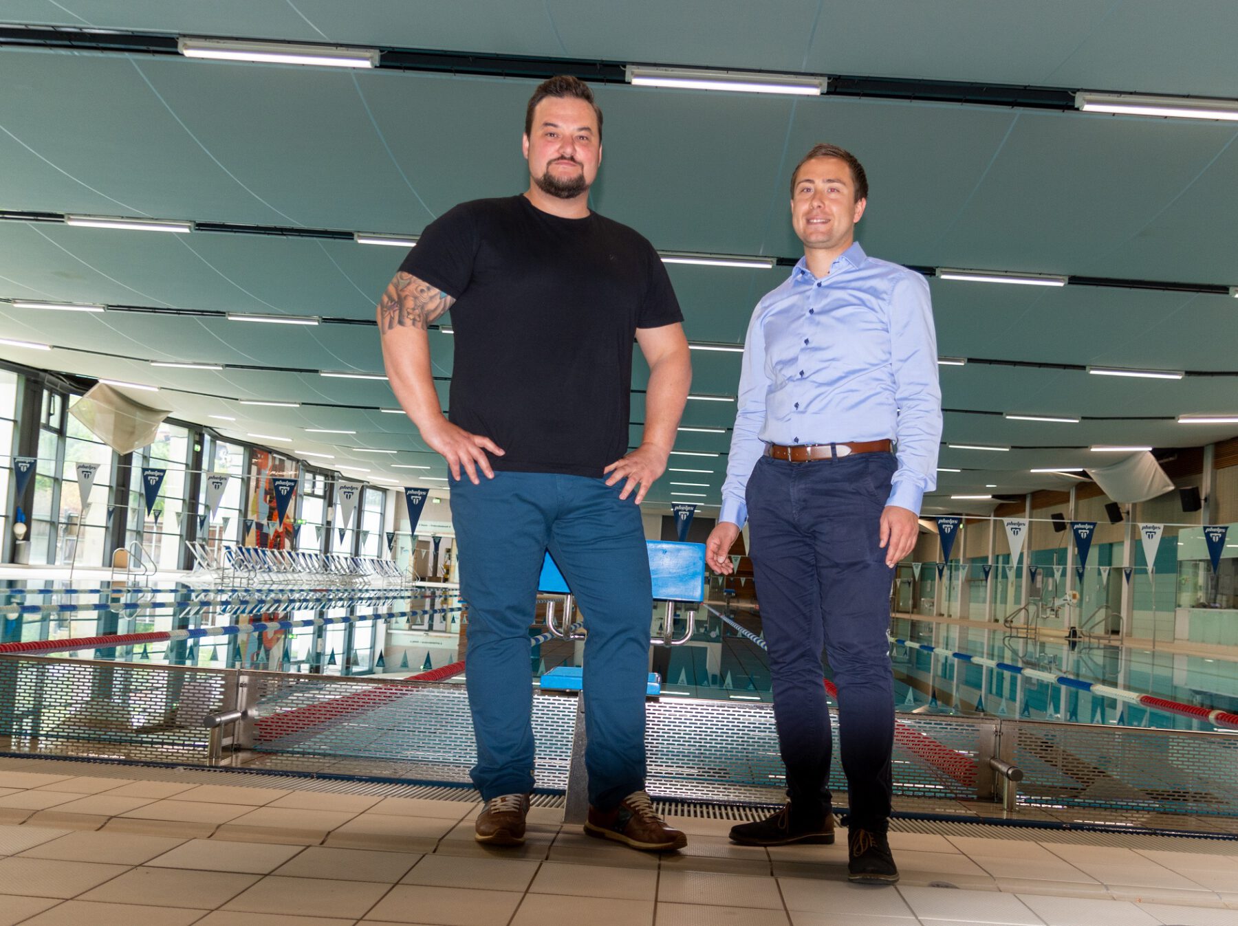 Neues Führungsduo bei den Bädern Florian Moser (l.) und Stefan Sajdak