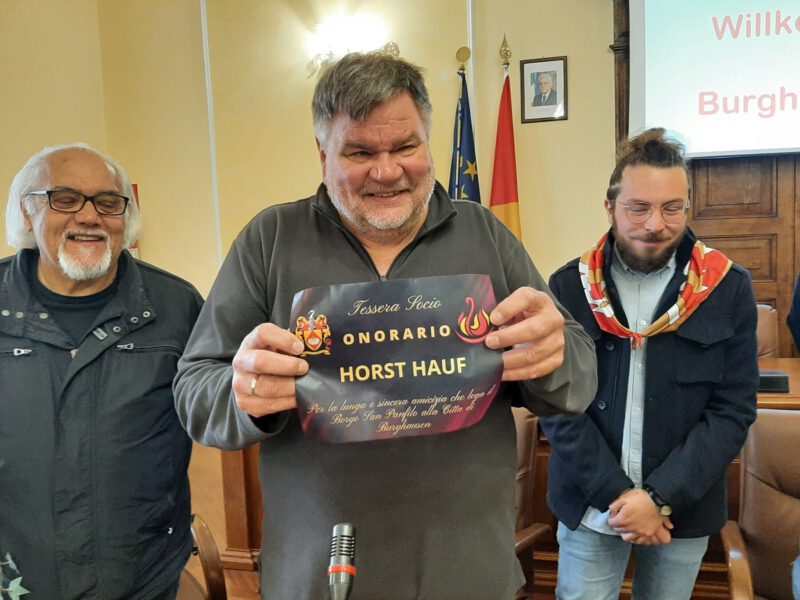 Horst Hauff in Sulmona Reise Städtepartnerschaft 2023