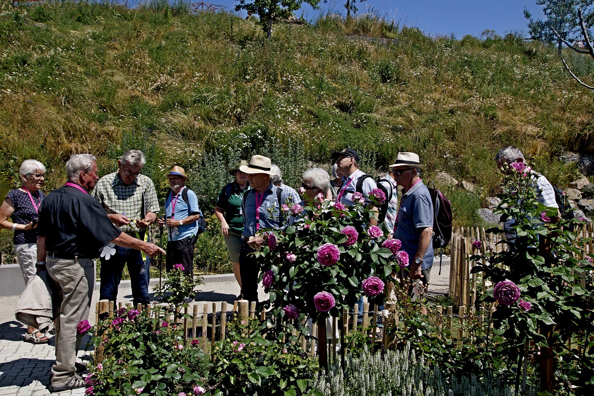 Besuch in Freyung bei der Landesgartenschau: Die ehrenamtlichen Burghauser Gärtner und Weinbauern zusammen mit dem Umweltamt der Stadt. Fotocredit: vhs Fotogruppe Rautter