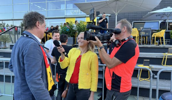 Bürgermeister beim Public Viewing