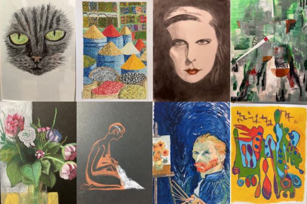 Die Künstlerin Schuruk präsentiert ihren Weg durch Kunst © Haus der Familie Die Künstlerin Schuruk präsentiert ihren Weg durch Kunst © Haus der Familie