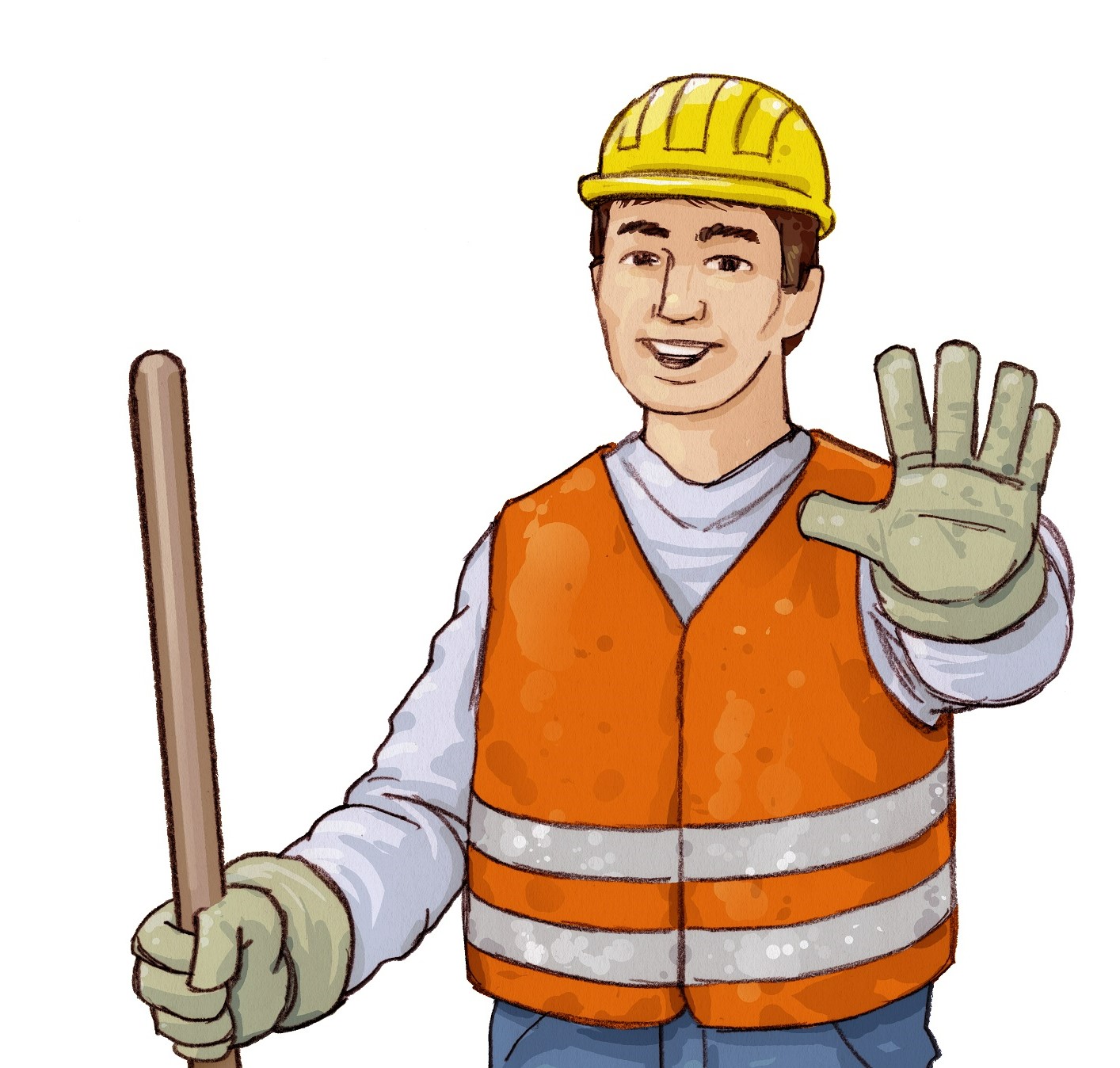 Baustelle Bauarbeiter Frans Stummer