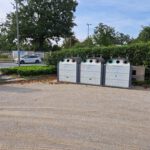 Am Messeplatz stehen seit 22  August 2024 Altglascontainer © Umweltamt Burghausen