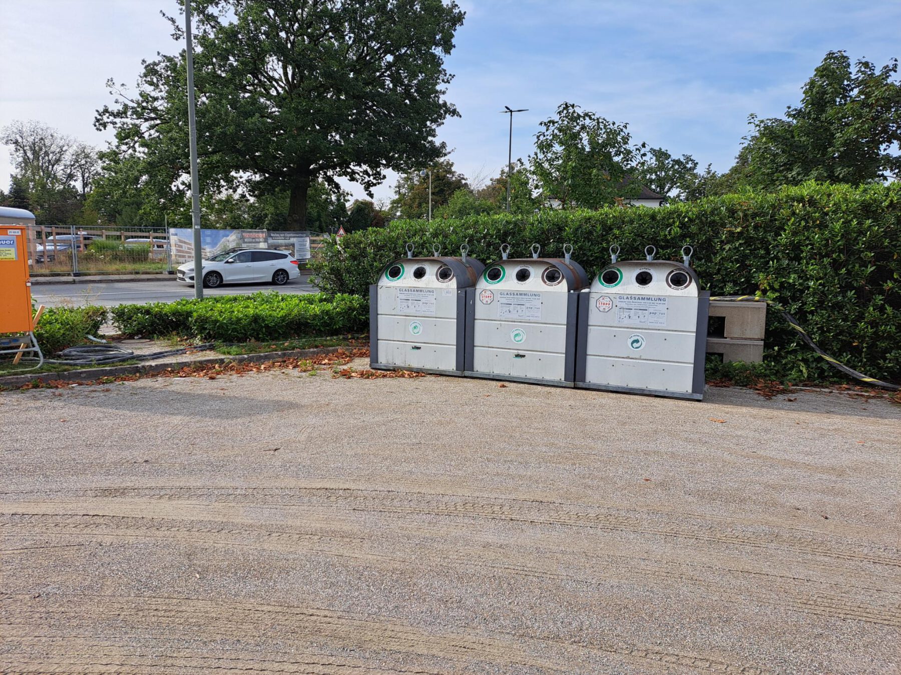 Am Messeplatz stehen seit 22. August 2024 Altglascontainer © Umweltamt Burghausen