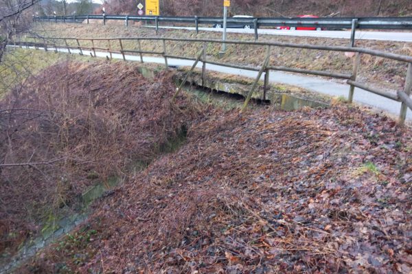 In marodem Zustand: die Betonhaltungen für das Geländer entlang des Kulnikwegs Fotocredit: Stadt Burghausen