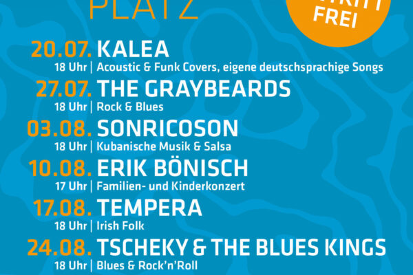 Plakat Sommermusik am Wasserplatz 2025