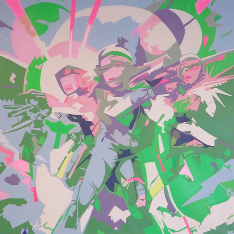 01 Inge Kurtz Multiverse 2025 Acryl auf Leinwand 110x110cm 2