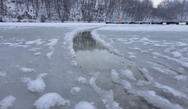 Der Burghauser Wöhrsee am 09.01.2026 - Betreten verboten