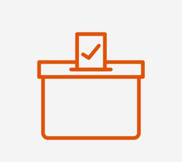 Grafik einer Wahlurne