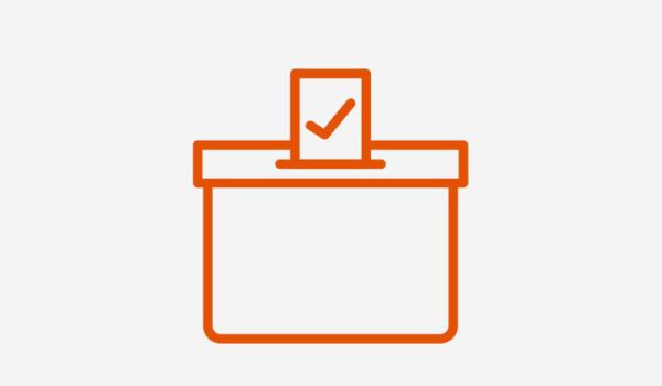 Grafik einer Wahlurne