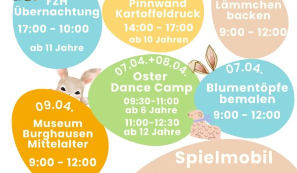 Begrenzte Plätze - schnell anmelden zum Osterferienprogramm!